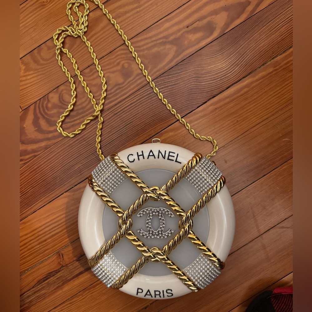 Custom designed cosmetic bag turned into crossbody- up-cycled